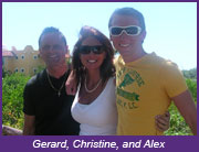 Gerard, Christine, and Alex
